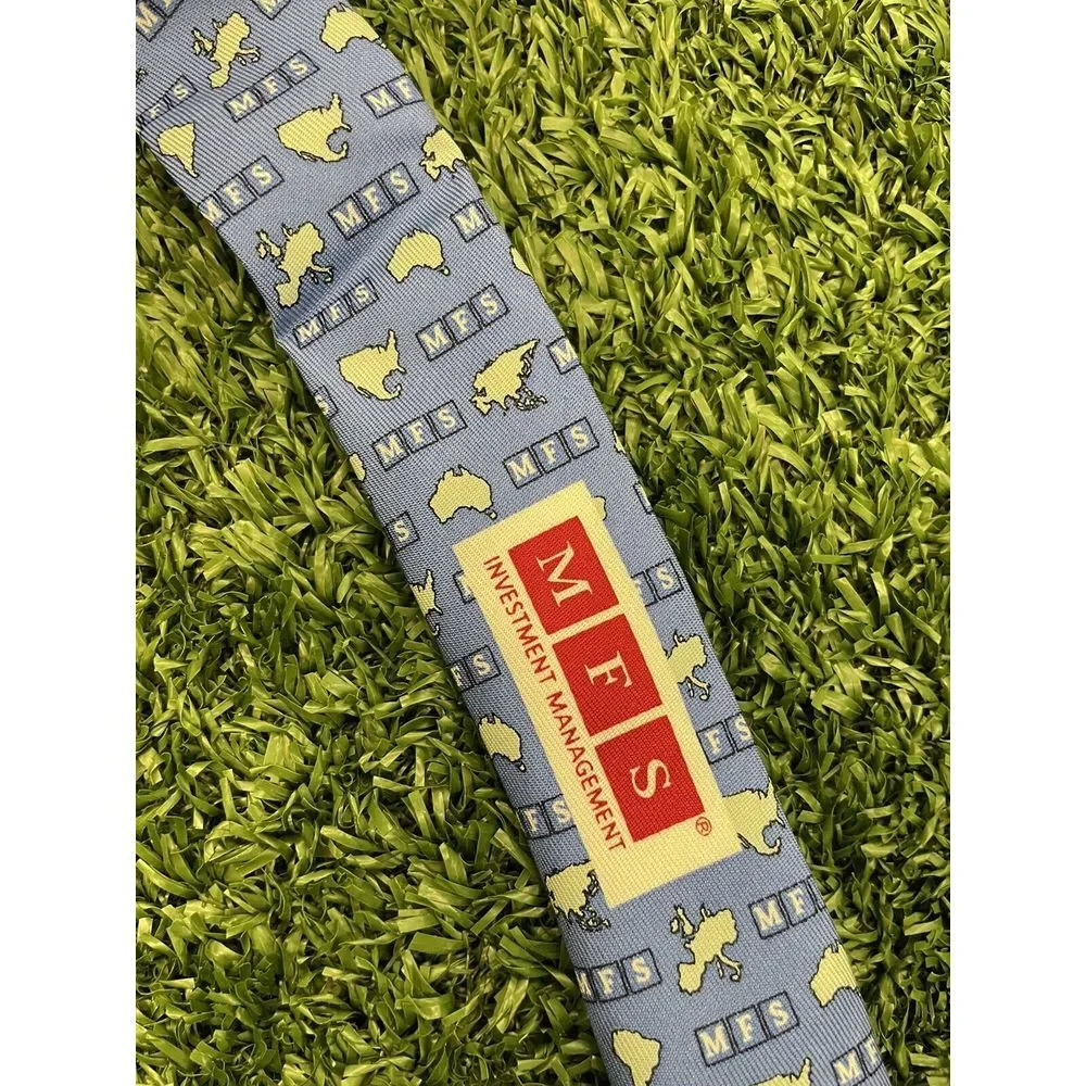 Vineyard Vines Blue MFS INVESTMENT MANAGEMENT USA SILK Tie HMA1420 Necktie Men‎